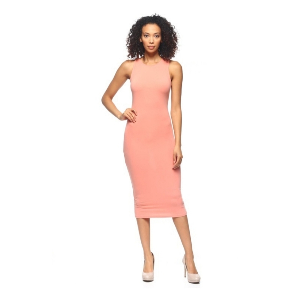 Peach Bodycon dress